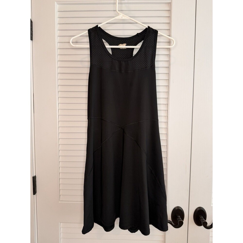 Avia Black Racerback Active Dress Size L 12-14 Athletic Athleisure
